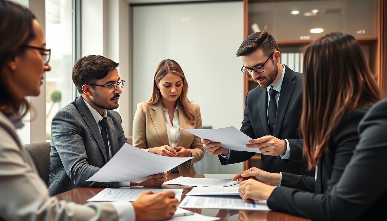 Business agreement signing